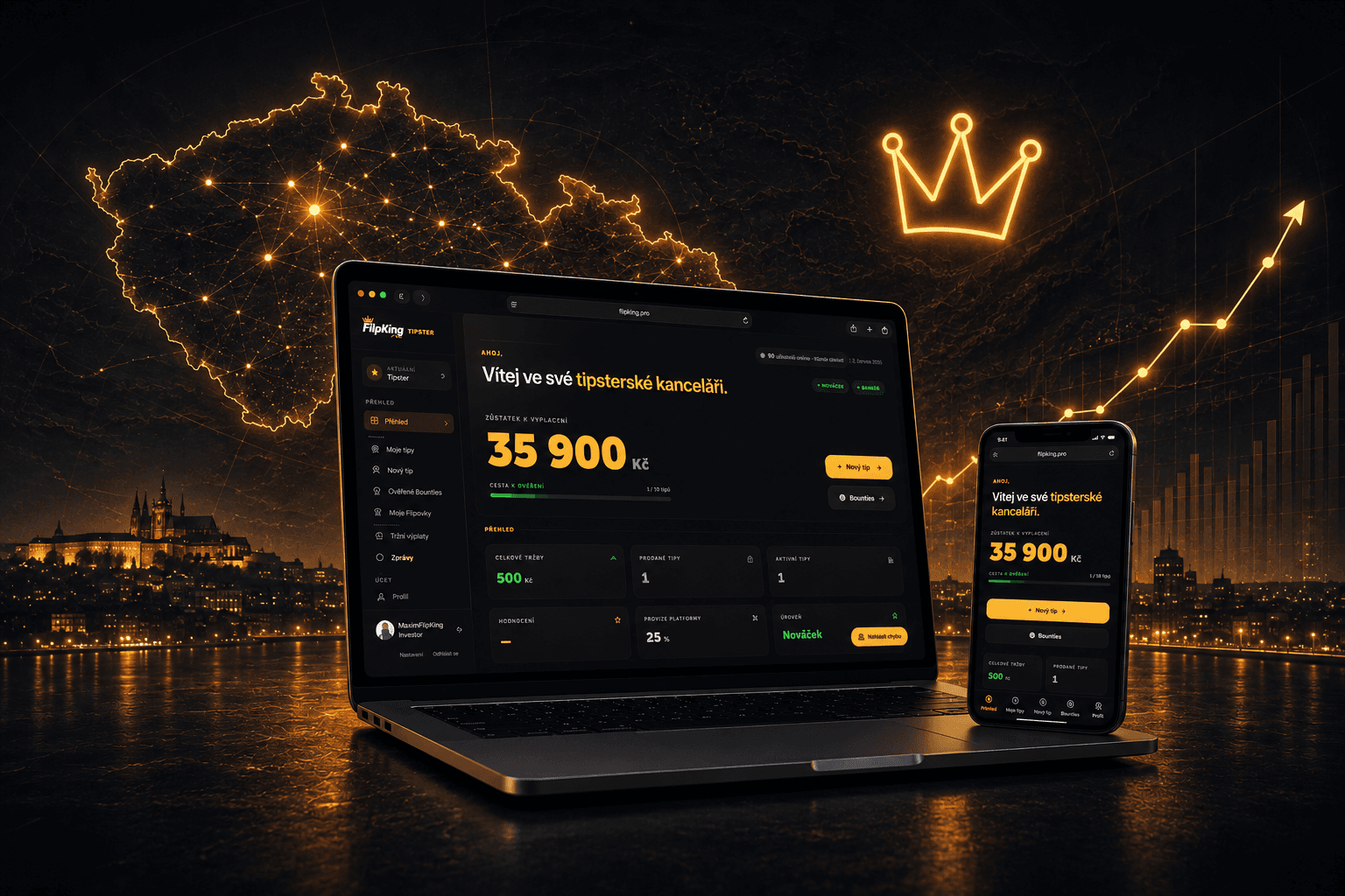 FlipKing.PRO – platforma propojující tipaře s flipaři a investory do nemovitostí